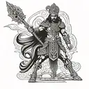 mahabharat warrior karna tattoo design idea