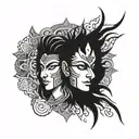 karna tattoo design idea