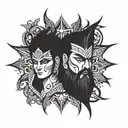 karna tattoo design idea