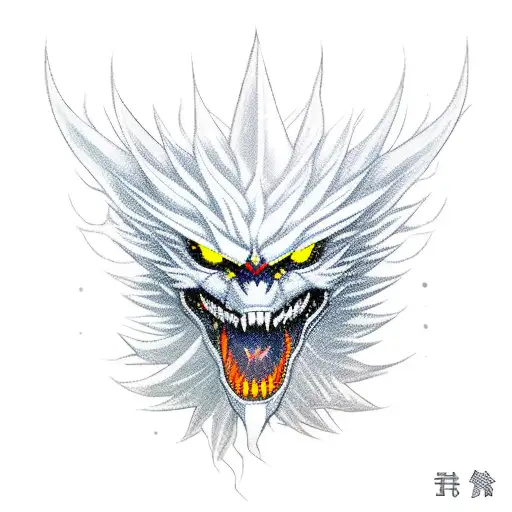 kaktuar from final fantasy with a mohawk  tattoo design idea
