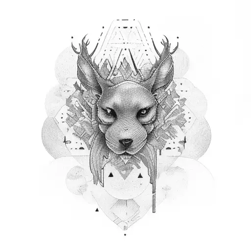 a captivating tattoo sleeve that seamlessly merges the serene beauty of a lush forest with the boundless expanse of the  tattoo design idea