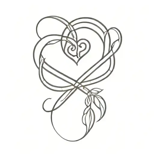 infinity symbol tattoo, for a couple, D and G initials, 25.01.2020 marriage date tattoo design idea