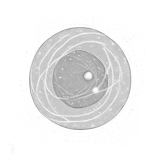 Carl Sagan pale blue dot minimalist  tattoo design idea