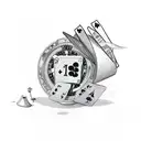 gambling number 7 tattoo design idea