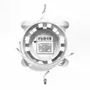 number 7, casino, baseball tattoo design idea