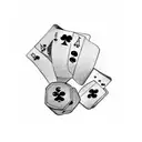 number 7, casino, baseball tattoo design idea