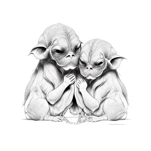 see no evil speak no evil hear no evil do no evil tattoo design idea