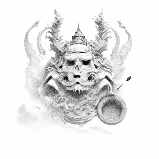 vaporwave tattoo design idea