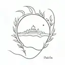 Palestine tattoo design idea