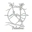 Palestine tattoo design idea