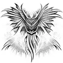 Phoenix  tattoo design idea