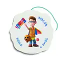 child name Lucas nametag tattoo design idea