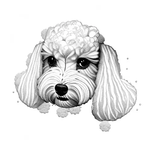 Bichon  tattoo design idea