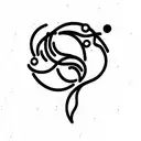 overthink and strength  tattoo design idea