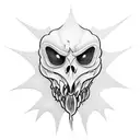 ghostface scream tattoo design idea