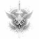 memorial for dad that died tattoo design idea