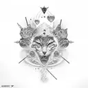 memorial for dad that died tattoo design idea