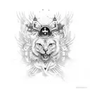 memorial for dad that died tattoo design idea