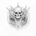 memorial for dad that died tattoo design idea