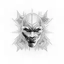 Black mamba head 24 tattoo design idea