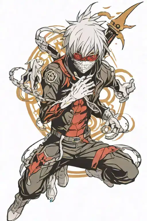 kaneki tokyo ghoul tattoo design idea