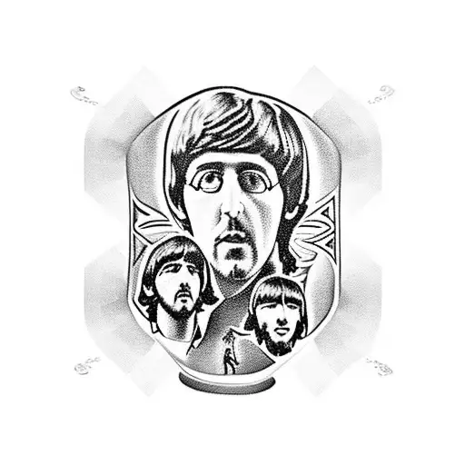 beatles tattoo design idea