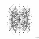 abbey road beatles geometry tattoo design idea