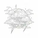 thunderstorms ⛈️  tattoo design idea