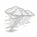 thunderstorms ⛈️  tattoo design idea