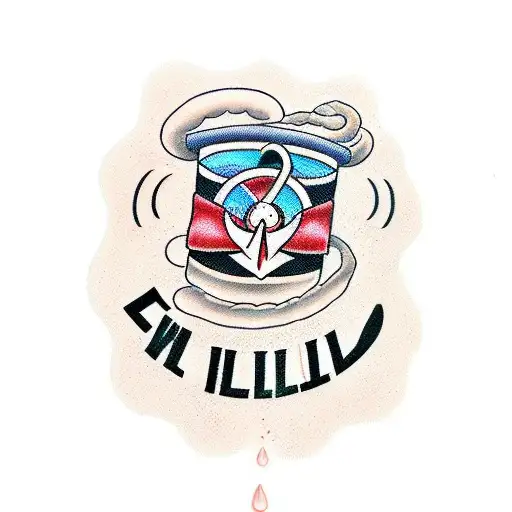 text that says "and the rain will kill us all..." tattoo design idea