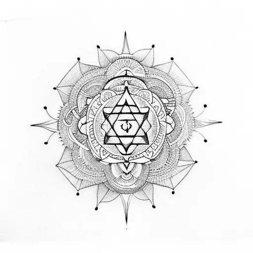 7 chakras tattoo design idea