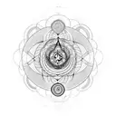 7 chakras tattoo design idea