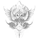 muskan name  tattoo design idea