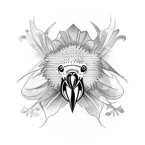 macaw tattoo design idea