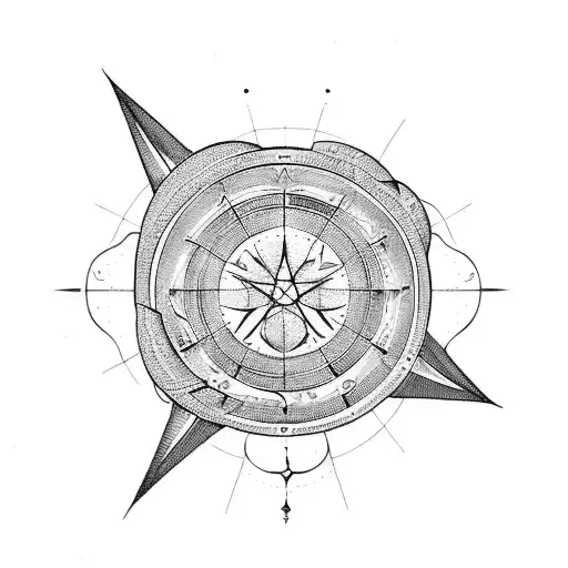 astrology tattoo design idea