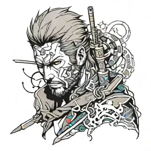 Metal gear solid tattoo design idea