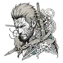 Metal gear solid tattoo design idea