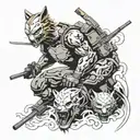 Metal gear solid tattoo design idea