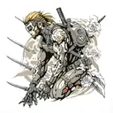 Metal gear solid tattoo design idea