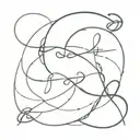 childs names intertwined tattoo design idea