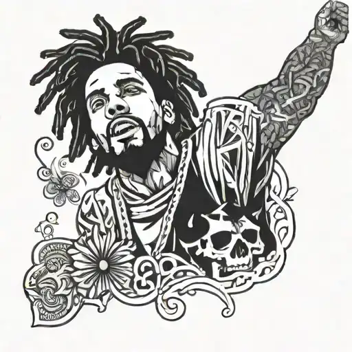Love yourz j cole tattoo design idea
