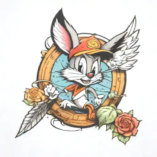 looney tunes inspired tattoo design inspired tattoo design idea