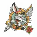 looney tunes inspired tattoo design inspired tattoo design idea