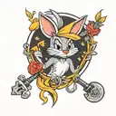 looney tunes inspired tattoo design inspired tattoo design idea