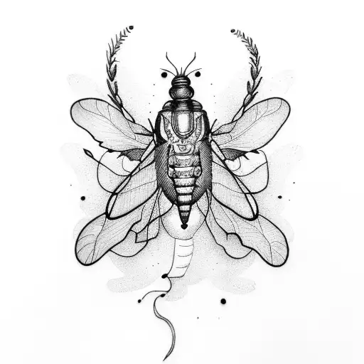 firefly tattoo design idea