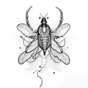firefly tattoo design idea
