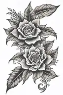 Lauren leaf tattoo design idea