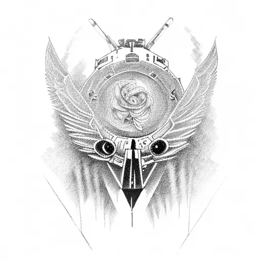 blackhawk helicopter tattoo design idea