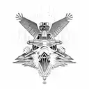 uh-60 blackhawk helicopter tattoo design idea