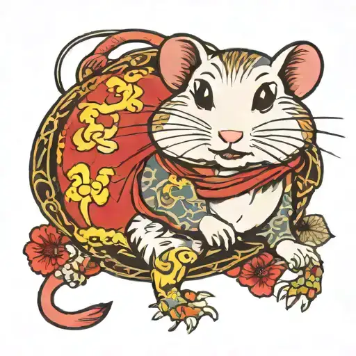 Hamster killer tattoo design idea